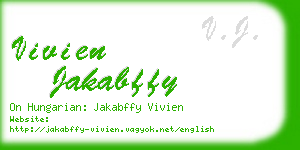 vivien jakabffy business card